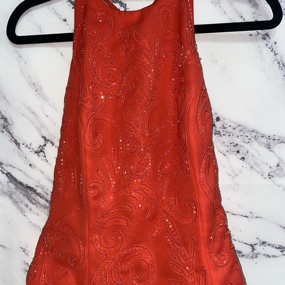 Marie St. Claire Orange Long Dress - Picture 2 of 11